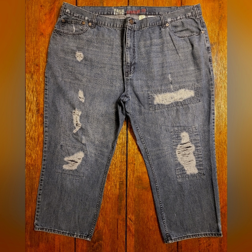 True Nation Distressed medium Denim Jeans